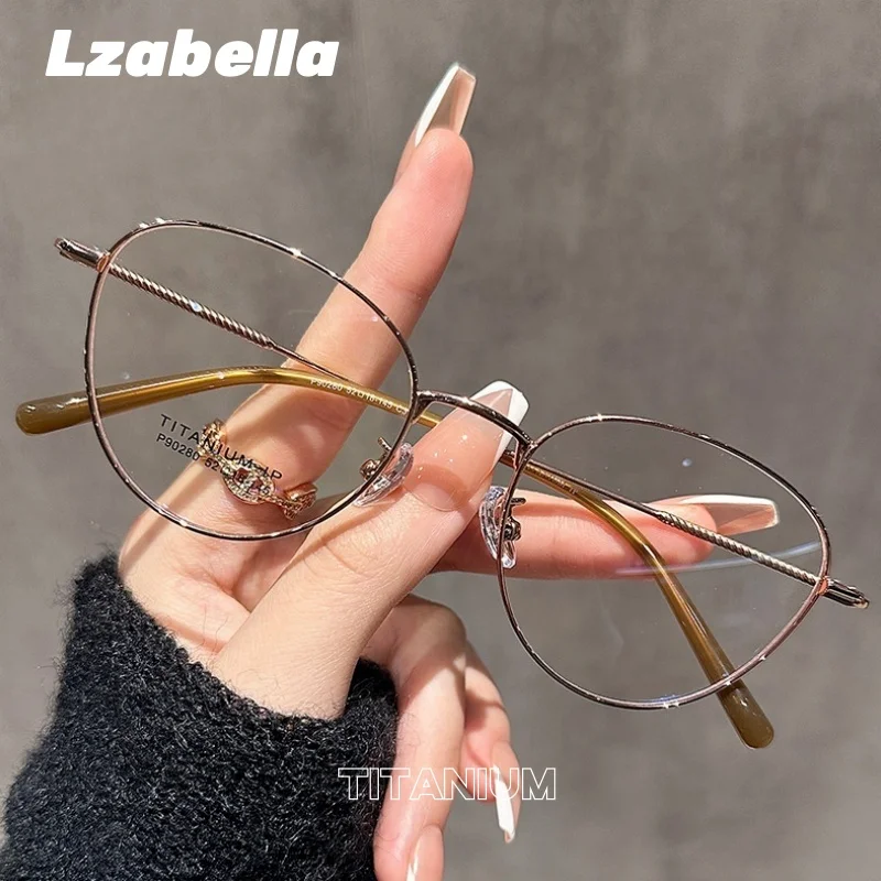 

Lzabella Women's Fashion Cat Eye Style Titanium Frame Glasses Brand New Glasses Anti-Blue Light Computer Eyeglasses 90280