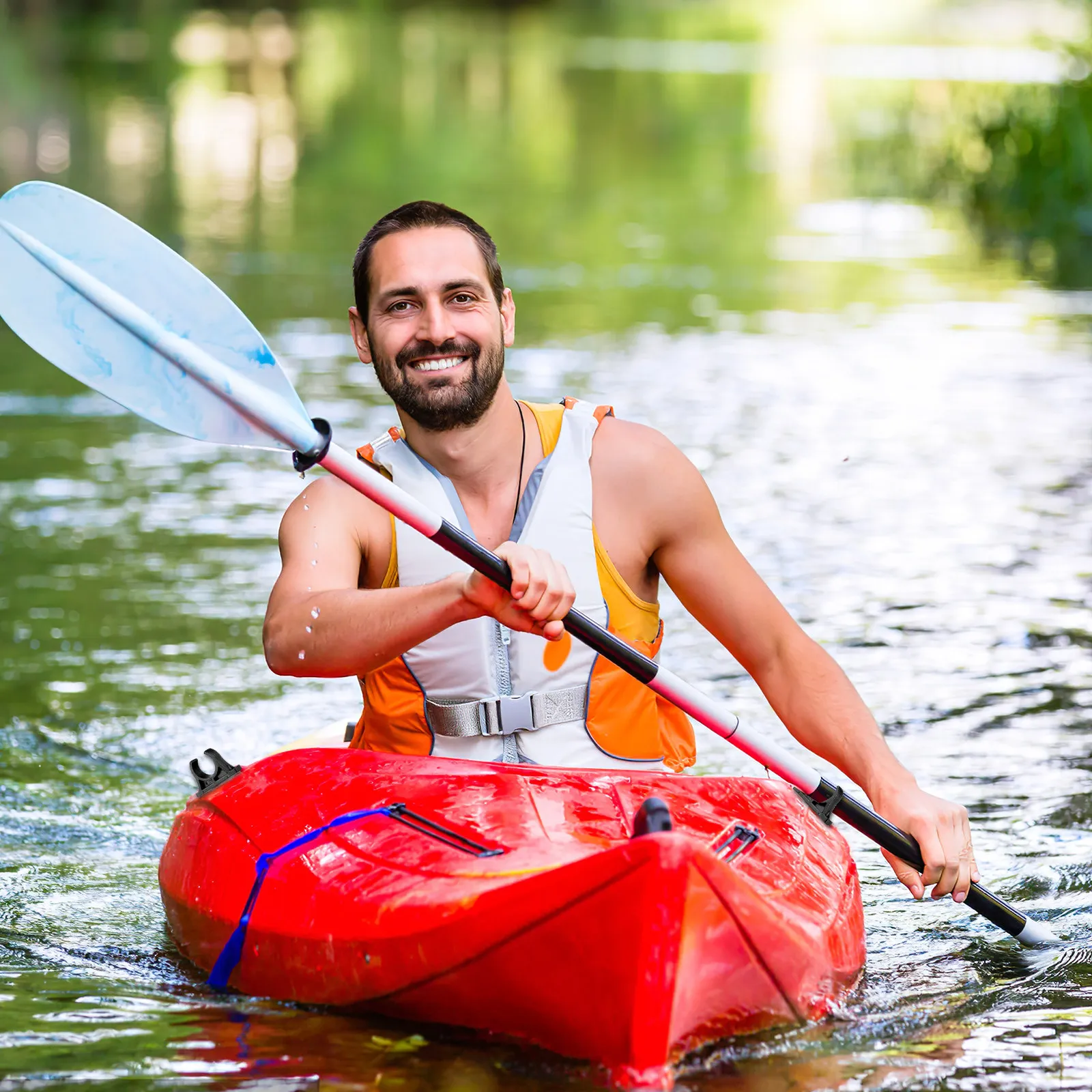 

Комплект из 4 всепогодных пластиковых держателей для весел для каяков, каноэ, гребных лодок, стабильные многоразовые крепежные пряжки для лодок