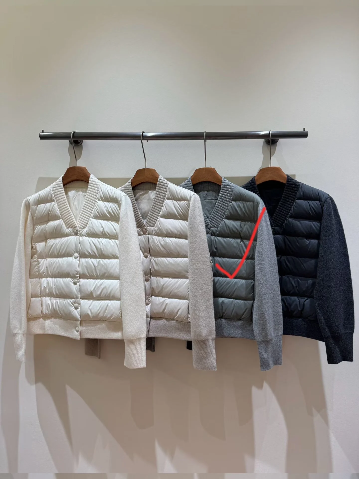 High-Quality, Stylish Women'S Goose Down Coat (Cashmere-Wool Blend) – Autumn/Winter 2026 New Arrival (Sizes S, M, L)