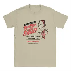 Better Call Saul Goodman Breaking Bad T Shirt Men Pure Cotton Vintage T-Shirt Round Neck Tee Shirt Short Sleeve Tops Gift Idea