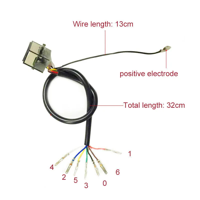 LED Motorcycle Gear Indicator Display for 6 Speed Shift Clutch Lever with Waterproof 12V Input and Neutral N Green Light