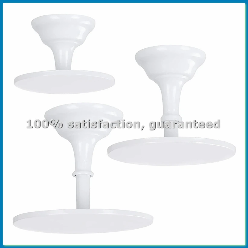 

Набор из 3 подставок для торта, высокие подставки для десертного стола, идеальное решение для свадеб и выпускных вечеров, белый цвет - AT35