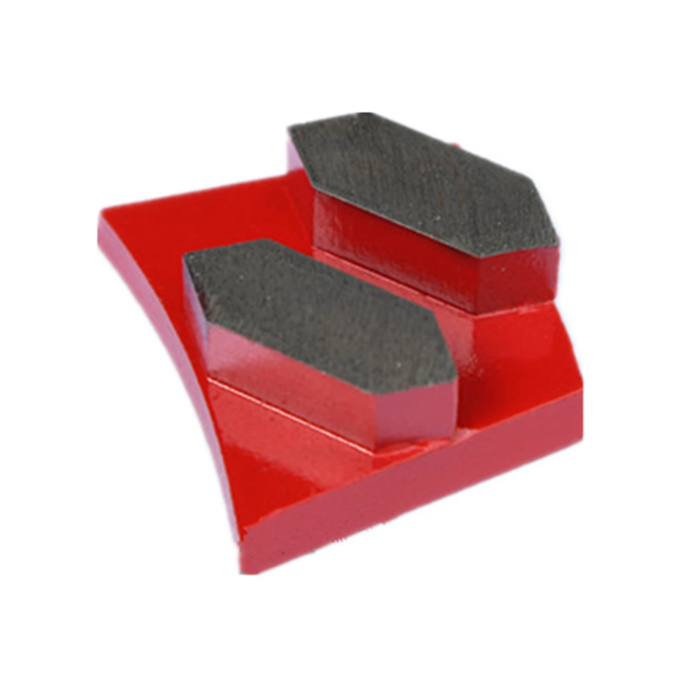 PHX06 PHX Concrete Floor Grinding Pads Trapezoid Quick Lock Grinding Plates with Two Hexagon Segments for PHX Floor Machine