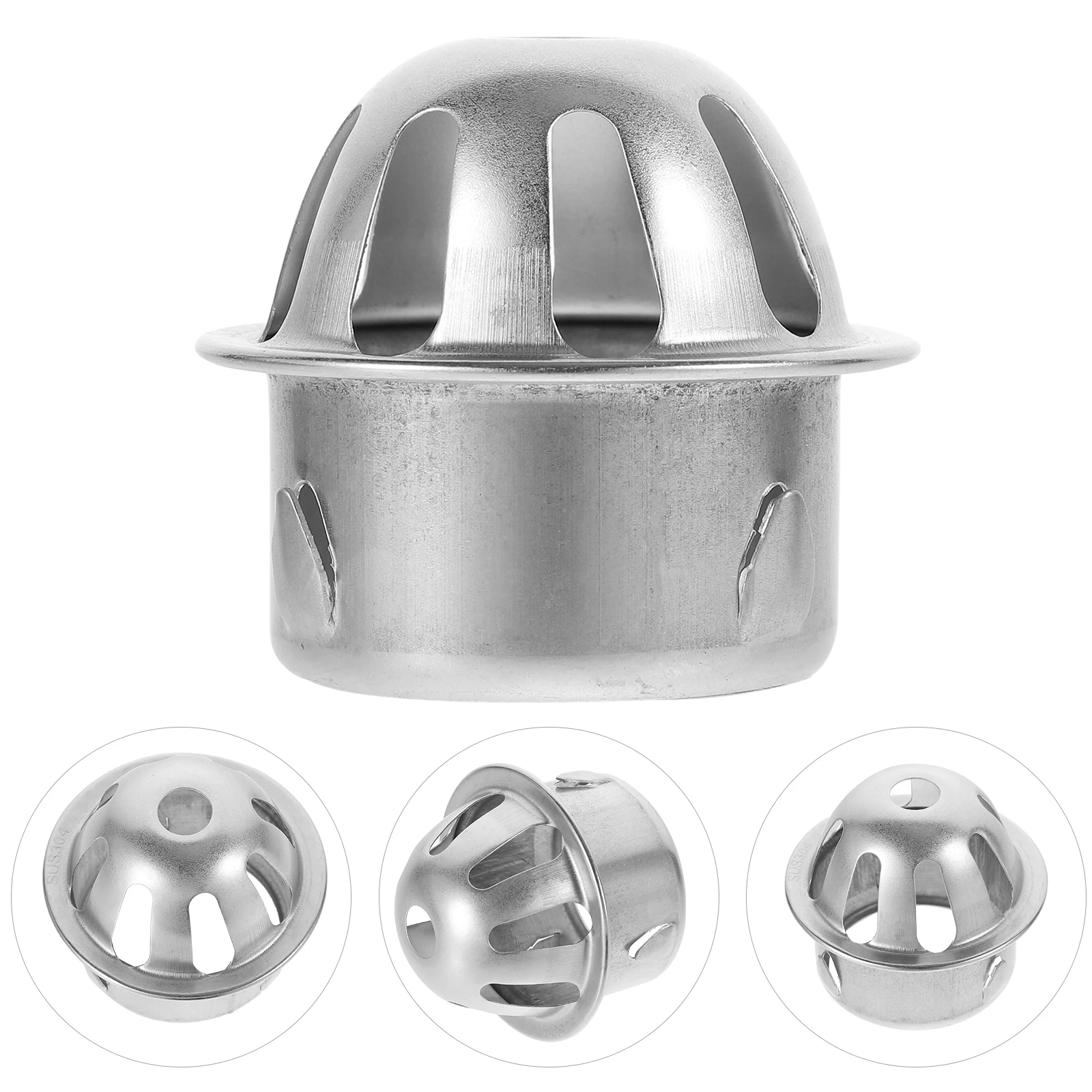 

304 Stainless Steel Round Floor Drain Cover Anti-Clogging High Capacity Corrosion Resistant Durable Outdoor Drain Strainer For