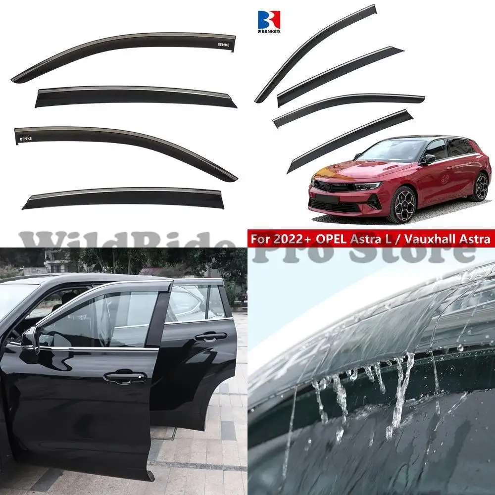 1 Set Opel Astra L Vauxhall Astra 2022+ Car Vent Window Sun Shade Wind Deflector Rain Visor