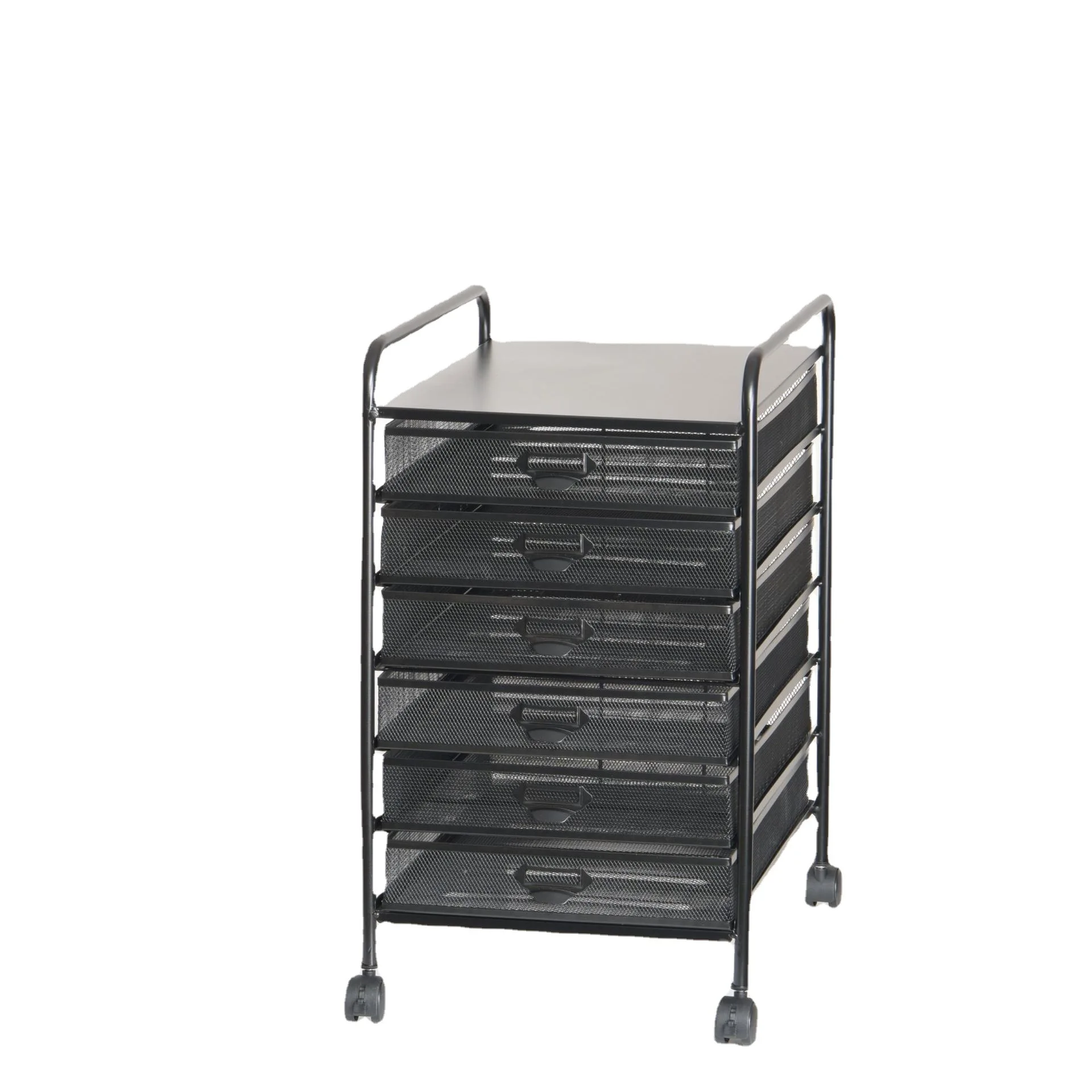 A3-5 (6) Storage Multi layer Data Rack  Removable File Cabinet Metal File Cart Mesh File Holder