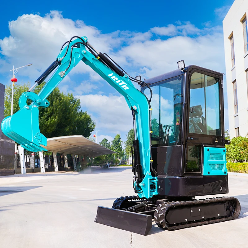 Ekskavator Mini 1.8Ton Pertanian 0.03m3 Ekskavator Penggali Mini 1.7ton 2 Ton Diesel Hidrolik Ekskavator Perayap Kecil