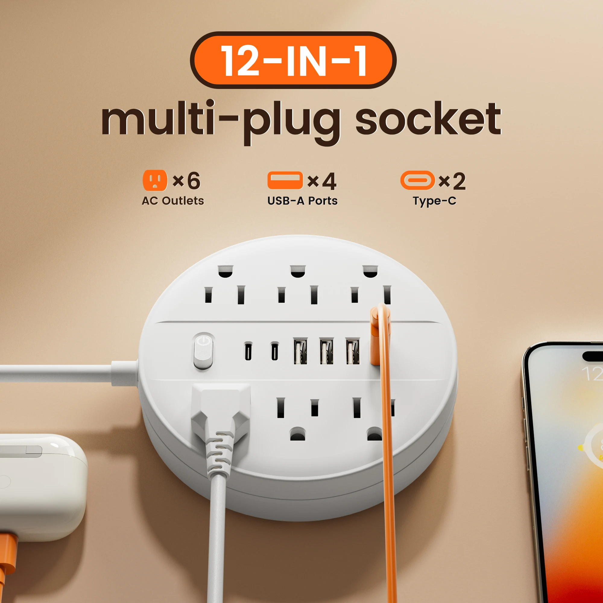 12 In 1 Us Socket M…