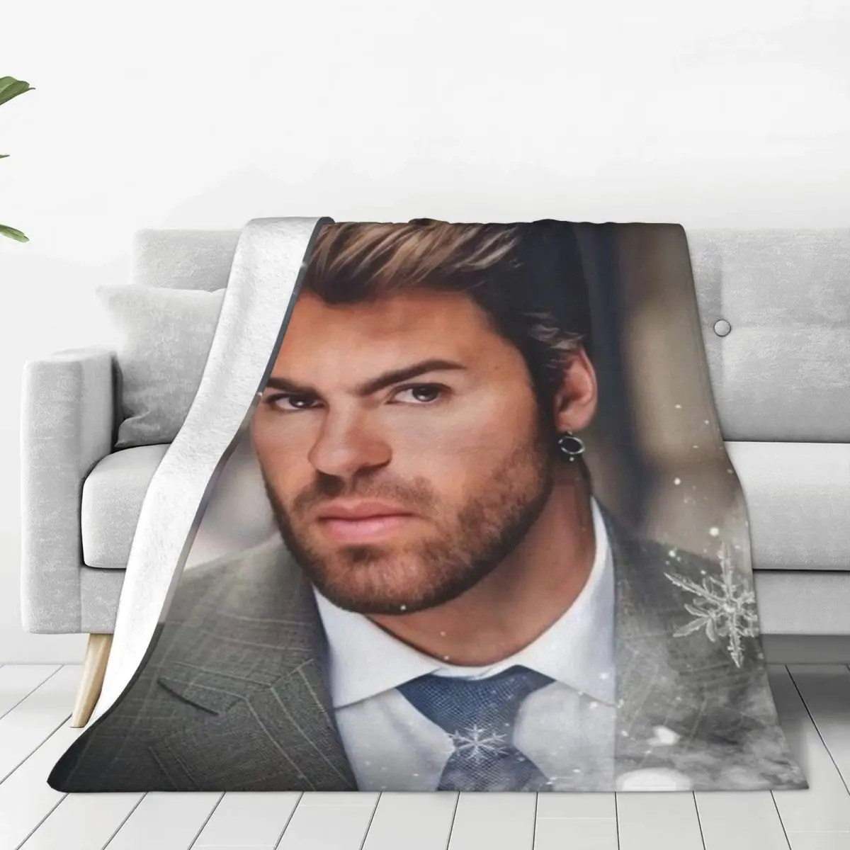 George Michael Singer Blankets Fleece Print Portable Super Soft Throw Blankets for Home Car Bedding Throws