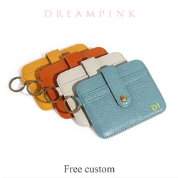 Customized Name Driver's License Card Holder Leather Ultra-Thin Driver's License Holder Free Lettering Credit Card Wallet Gift