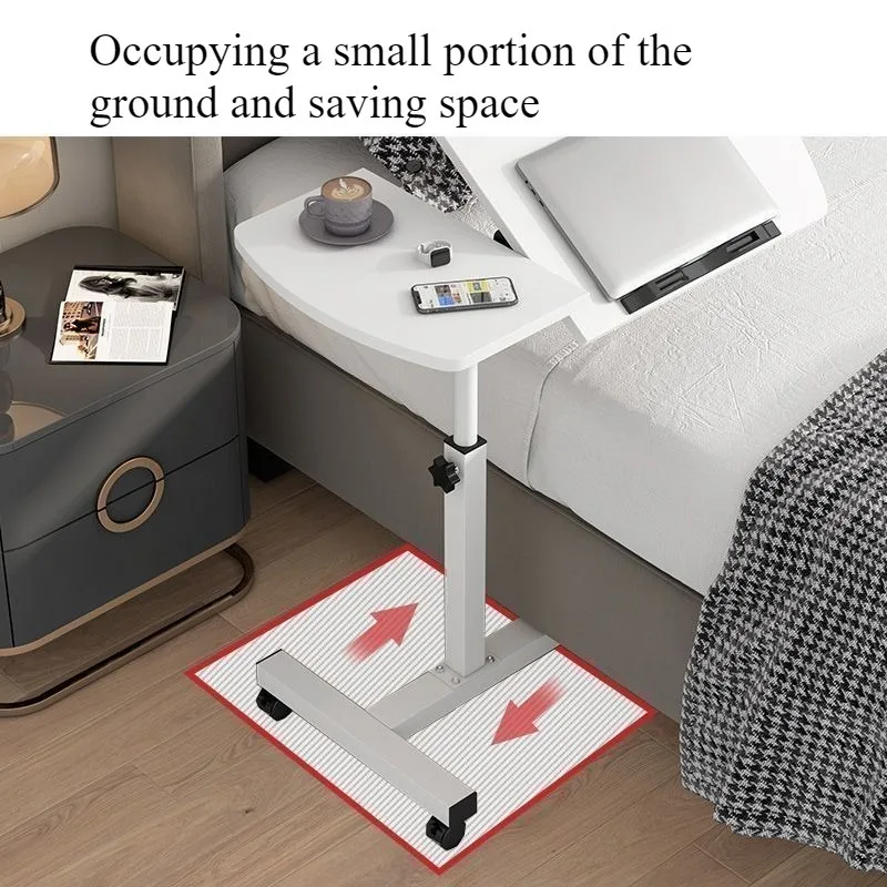 Removable bedside table Simple household computer table Lazy bed Desk dormitory bedroom Bedroom lifting small table image 3