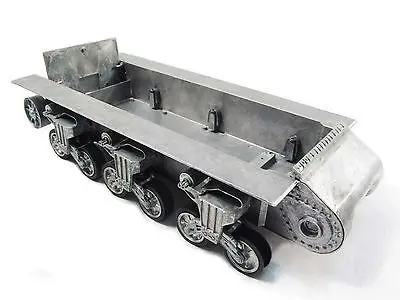 Mato-chasis de Metal para tanque RC 1/16 Sher, con suspensión y ruedas de carretera, MT188, TH00892