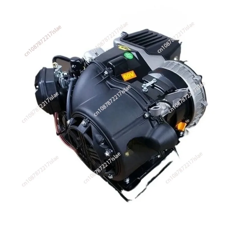 60V 72V EV Gas Powered Generator, Quiet Double Cooling Range Extender for Three/Four Wheeler