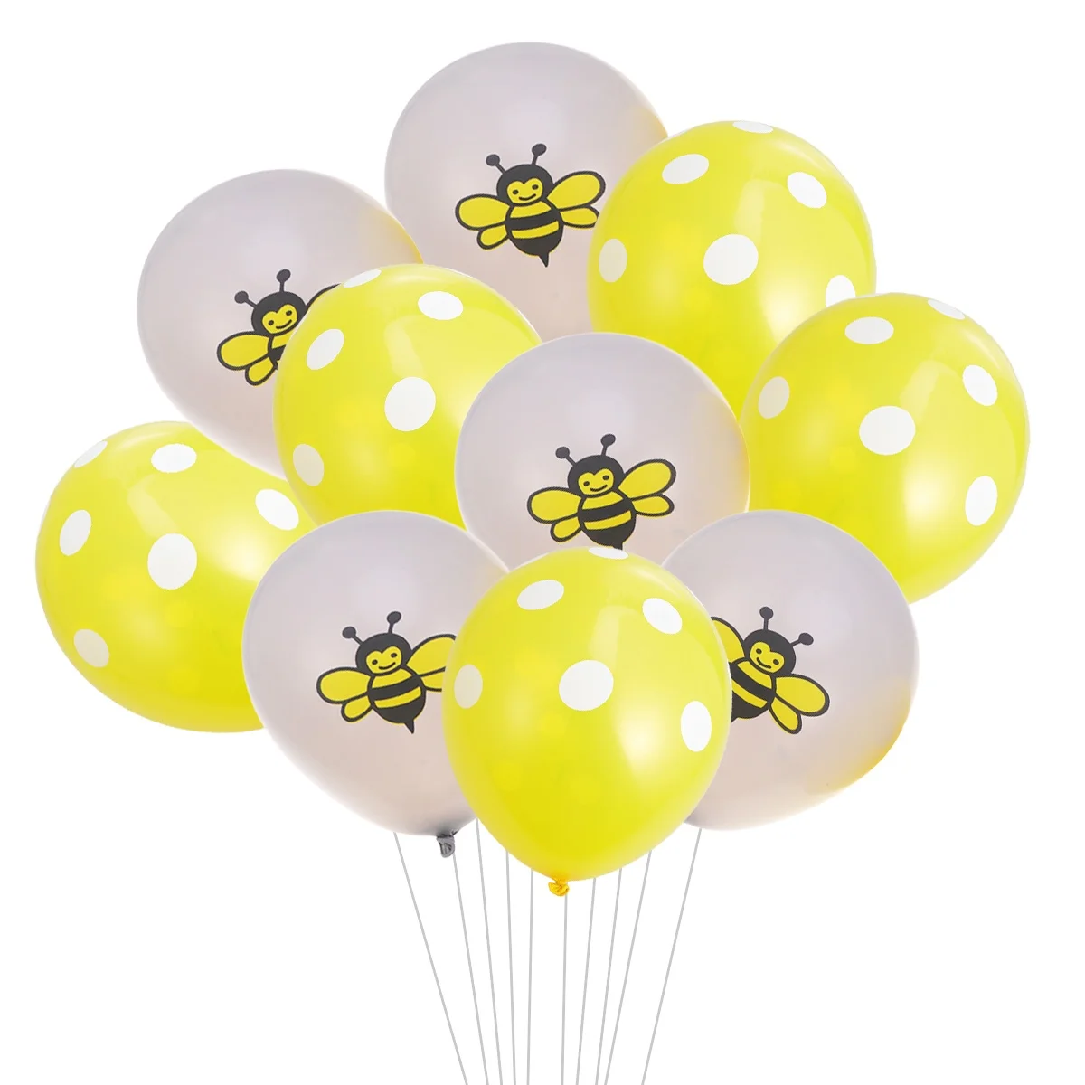 

10 PCS Insect Bee Balloons Party Kit Cartoon Birthday Decorations Supplies Printing