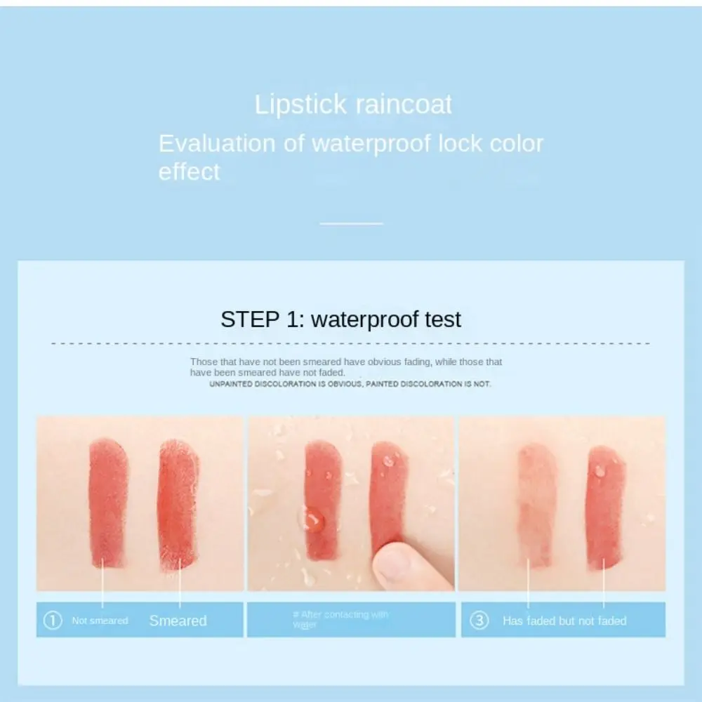 Lápiz labial de protección de bloqueo de Color de labios resistente al agua fijador Wome lápiz labial de Color fijo impermeable esmalte de labios sellador de lápiz labial mate