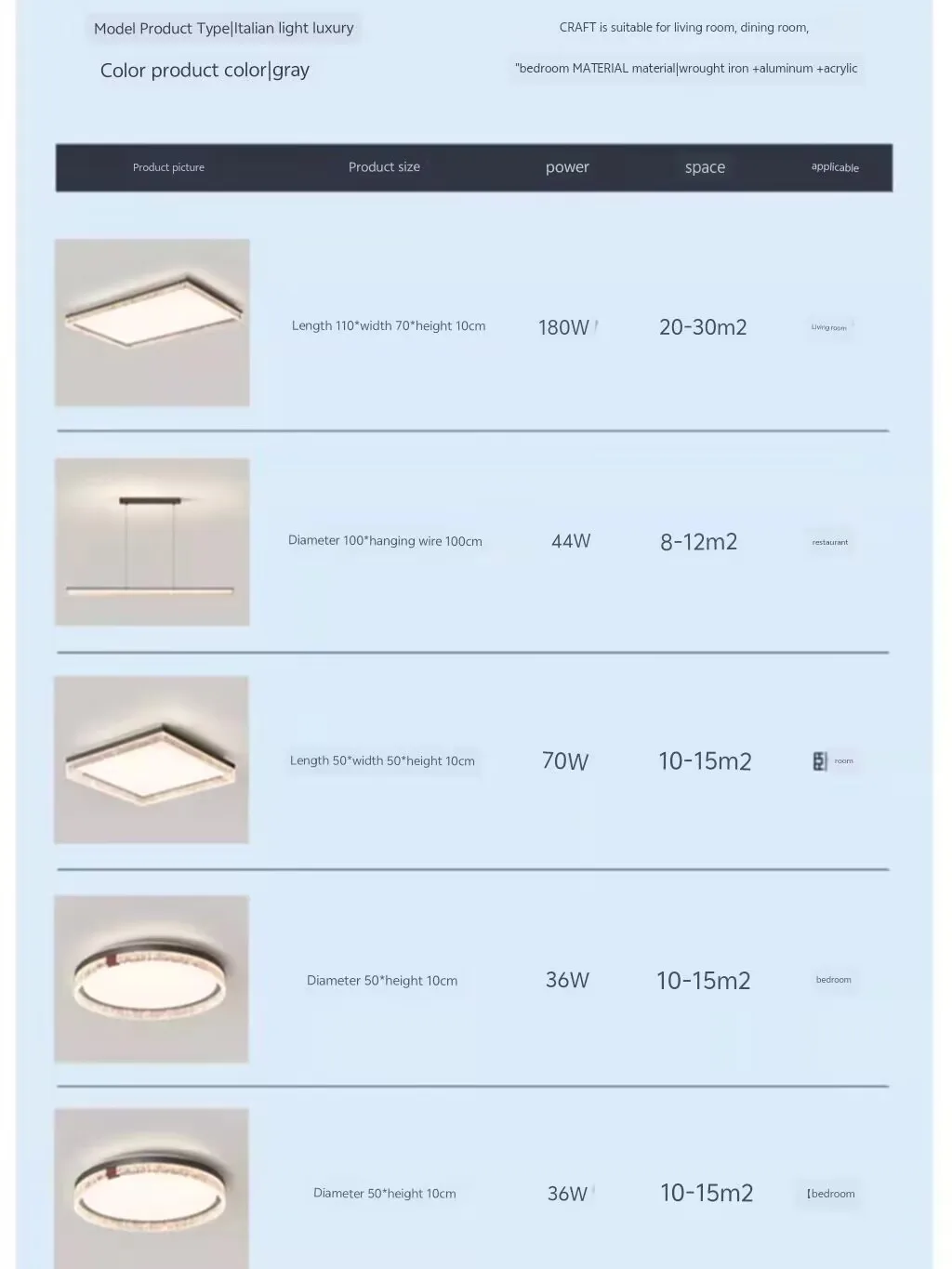 Italian minimalist ceiling lamp, high end living room lamp, rectangular household ice crack design ceiling lamp