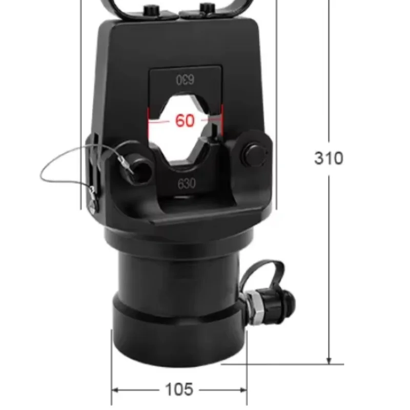 Hydraulic Compression Head CO630, 100/200 Ton Crimping tools