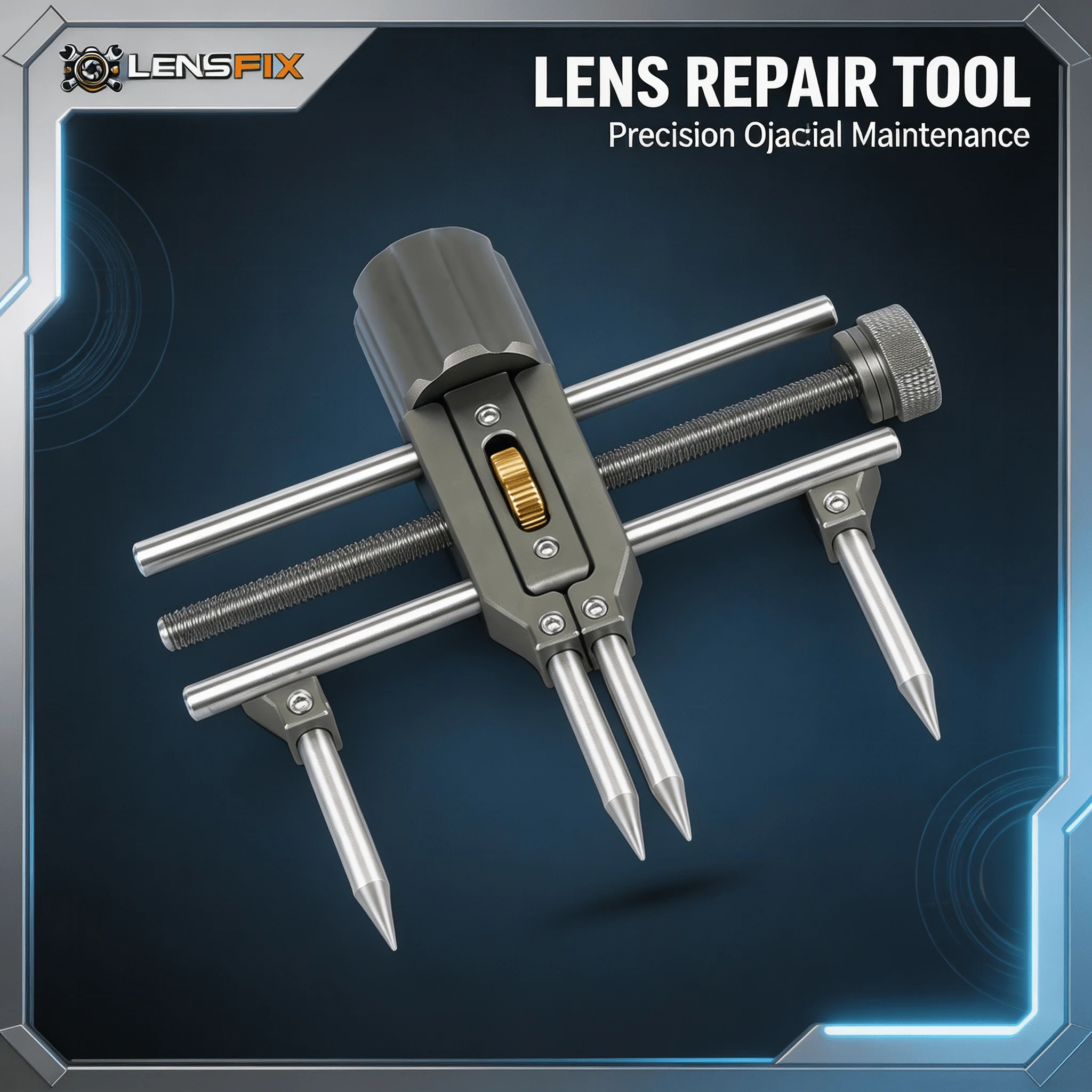 Retaining Ring Opener Repair Tool LENSFIX 8‑100mm Adjustable Lens Spanner Wrench Dual Knob 2 Pin Types For Lens Disassembly