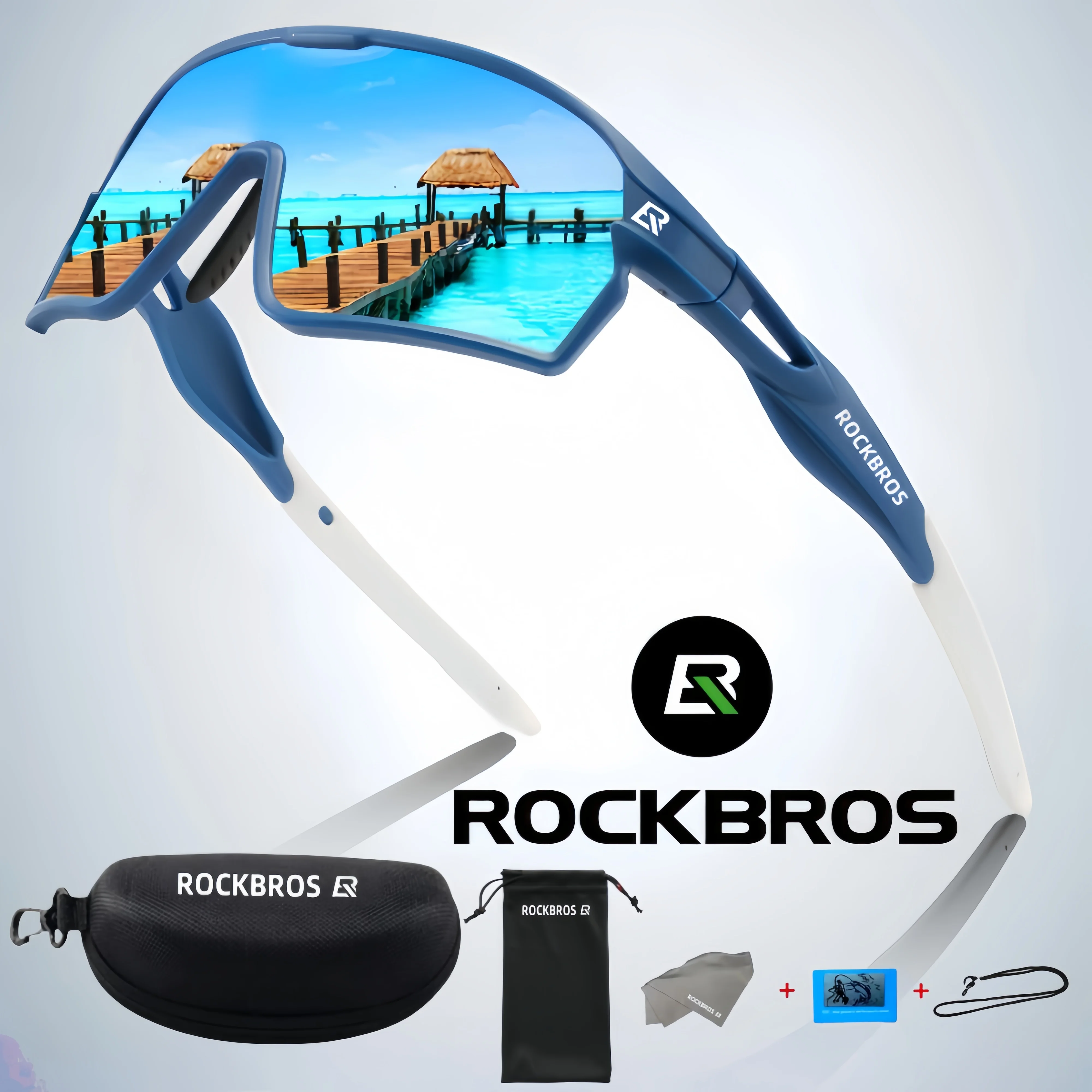 Okulary rowerowe fotochromowe ROCKBROS dla kobiet i mężczyzn, do MTB, wędkowania, biegania, jazdy na rowerze, sportowe okulary przeciwsłoneczne, wygodne gogle.