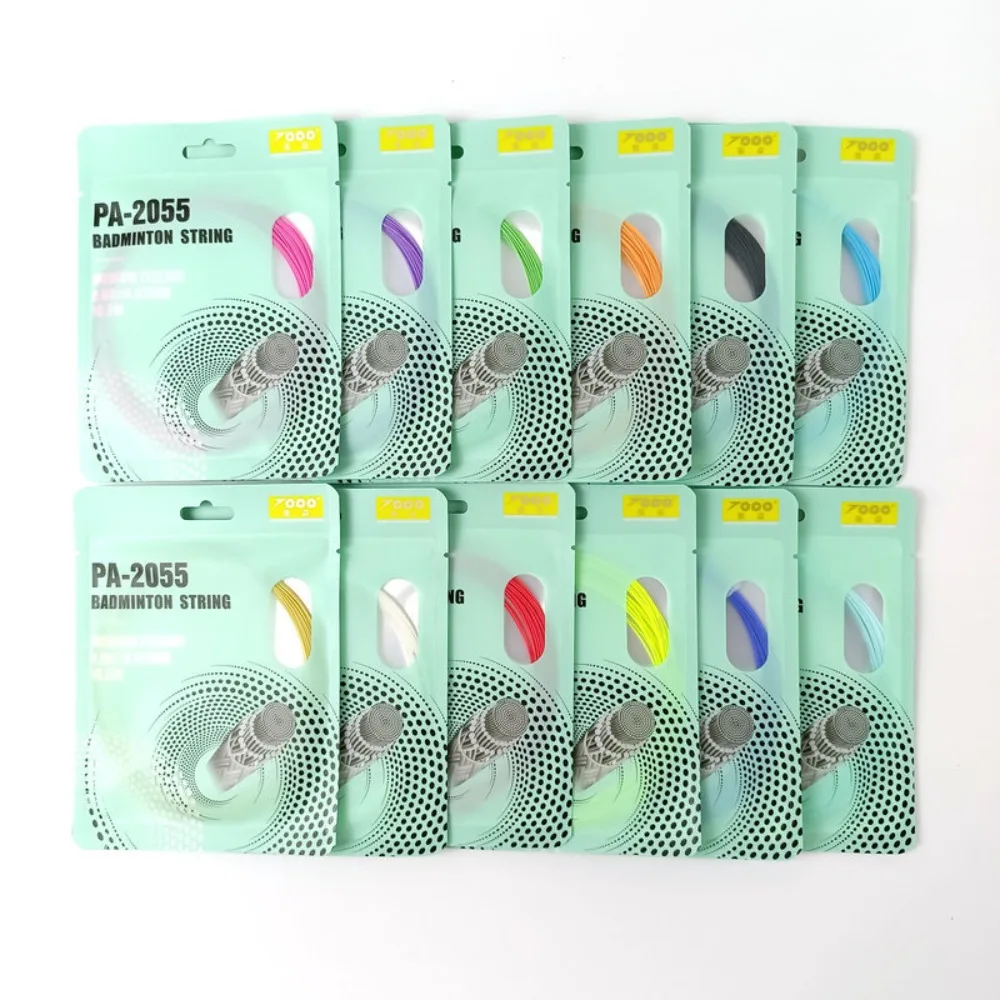 

Струна для бадминтона из синтетического волокна, высокоэластичная профессиональная красочная ракетка, 0,68 мм, высокая гибкость
