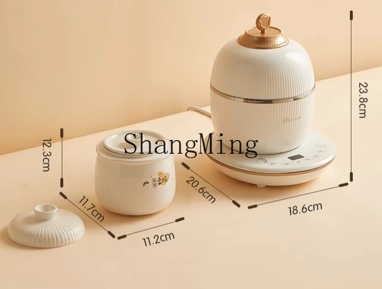 ZYY الحساء المقاوم للماء المنزلية وعاء الحساء الكهربائي التلقائي حساء السيراميك الصغيرة آلة الطبخ متعددة الوظائف