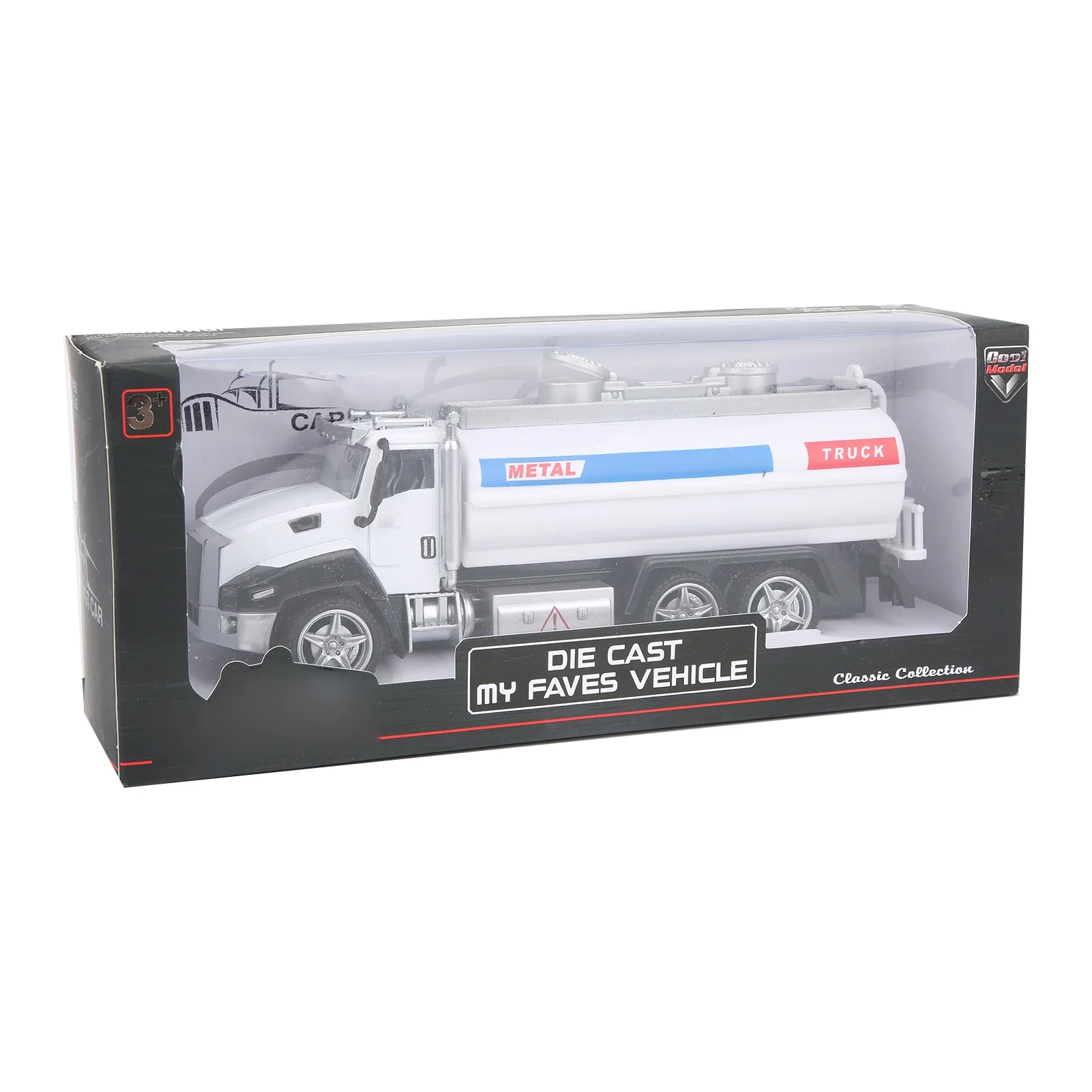 1:42 Watering Cart Truck Tanker Sprinkler Model PullBack Children Vehicle Toy Model(Watering Cart Model )