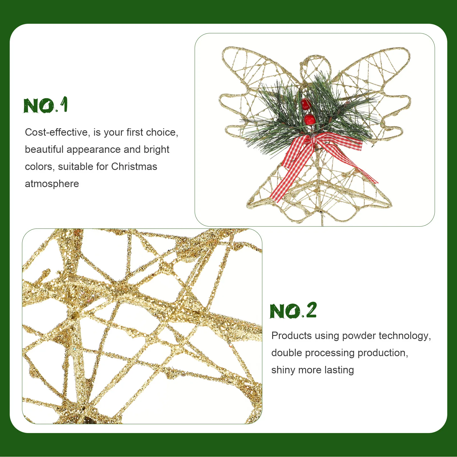 

Tree Top Star Decoration Angel Christmas Ornament Toppers Decorations Fairy Xmas Clearance Rustic Shine