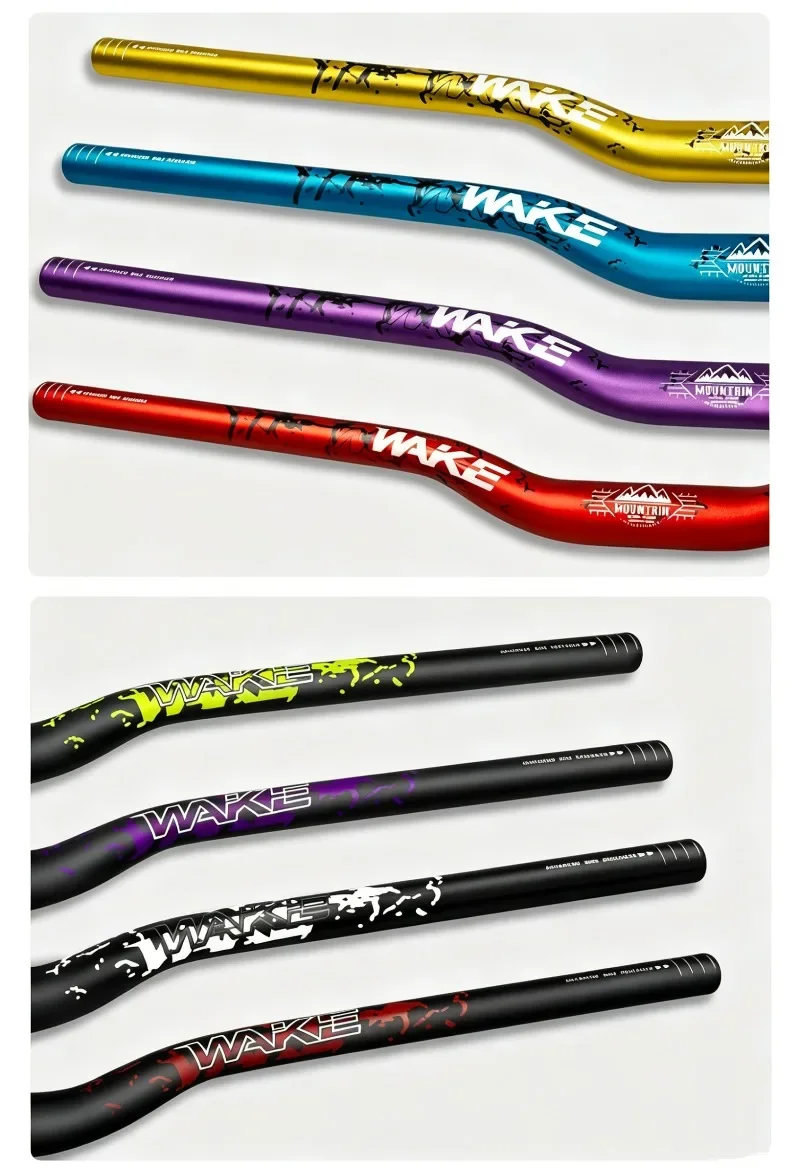 WAKE Fahrradlenker 720MM 780mm Mountainbike-Lenker mit 30mm Erhöhung aus Aluminiumlegierung 31,8mm MTB Schwalbenlenker – Detail 10