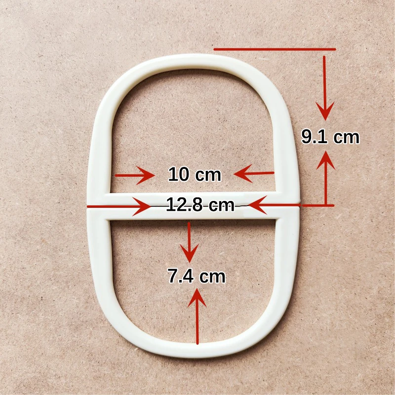 2PCS D Shape Round Resin Bag Handle For Handcrafted Handbag Purse Frame DIY Woven Bag Accessories Fashion Bag Handles