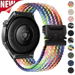 22mm 20mm Braided Nylon Loop Strap for HUAWEI WATCH GT 5 4 Pro 46mm GT 3 42mm for Samsung Galaxy Watch 7 6 5 4 40/44mm Bracelet