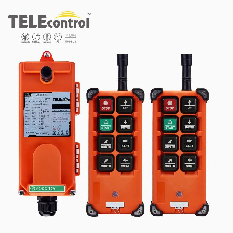 

12V UTING TELEcontrol F21-E1B Industrial Crane Remote Control Wireless 6 Single Speed Crane Hoist