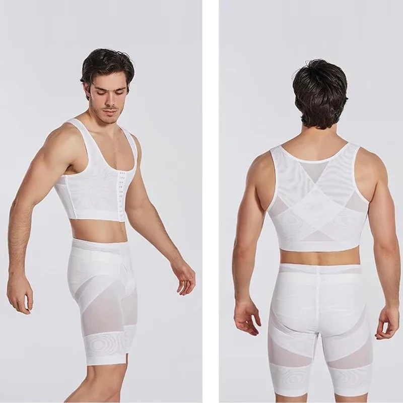 Ginecomastia che stringe il petto legante gilet dimagrante Body Shaper nascondi Moobs corsetto Shapewear cintura di compressione biancheria intima traspirante