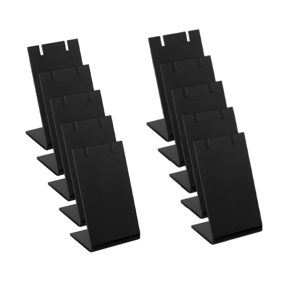 

CXZD-10Pcs Acrylic Ear Stud Earring Display Rack Organizer Stand L-Shape