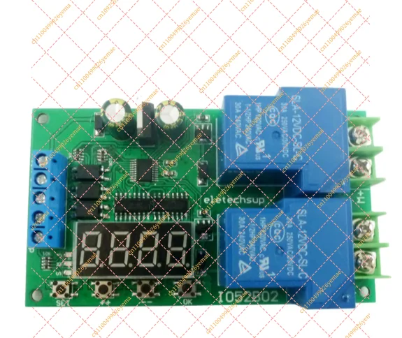 DC12V 30A Multi-functional Motor Forward and Reverse Controller Motor Start and Stop Controller Time Delay Limit Switch Relay