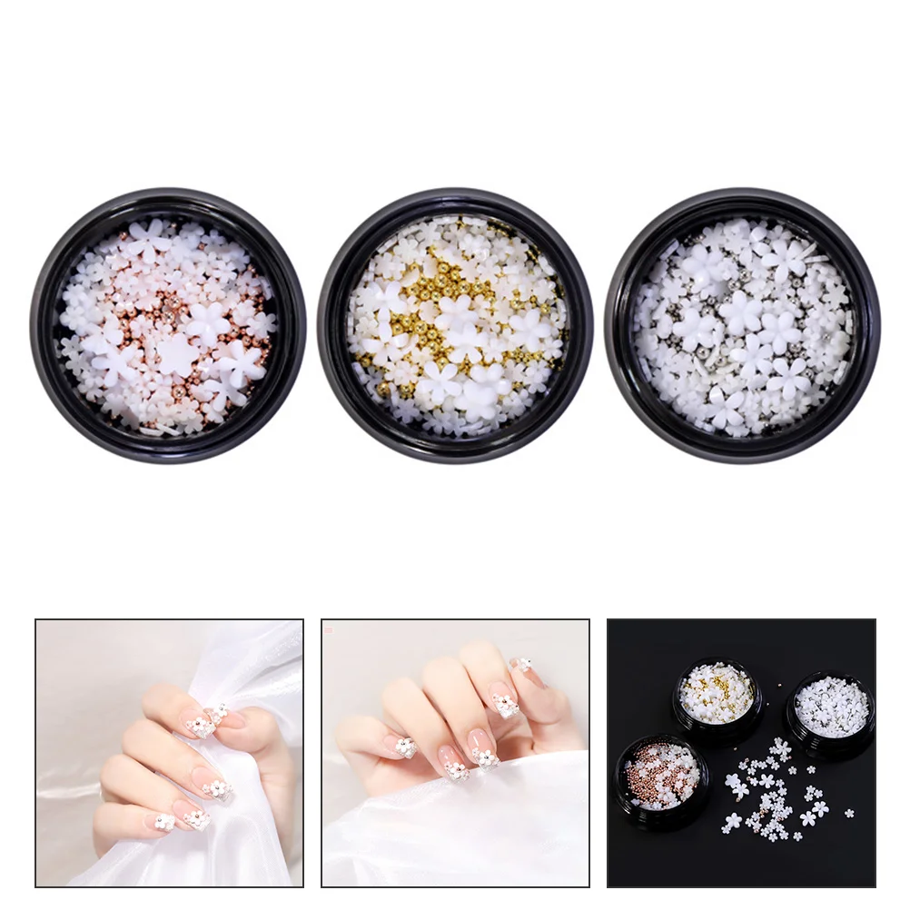 

Resin Flower Nail Art Jewelry 3D Charm Decoration Rhinestones DIY Ornaments Supply Gorgeous Nail Decor Accessories For Natural