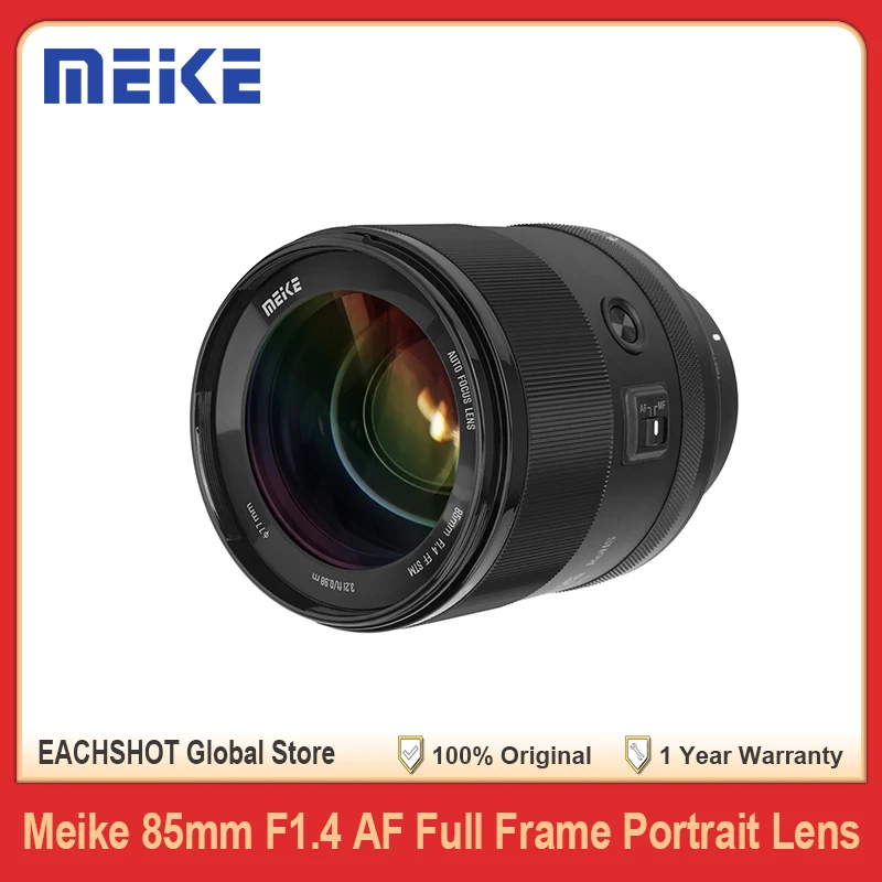 

Meike 85 мм F1.4 Автофокусный широкоугольный полнокадровый объектив с большой диафрагмой, портретный телеобъектив для камеры Sony E Nikon Z Mount