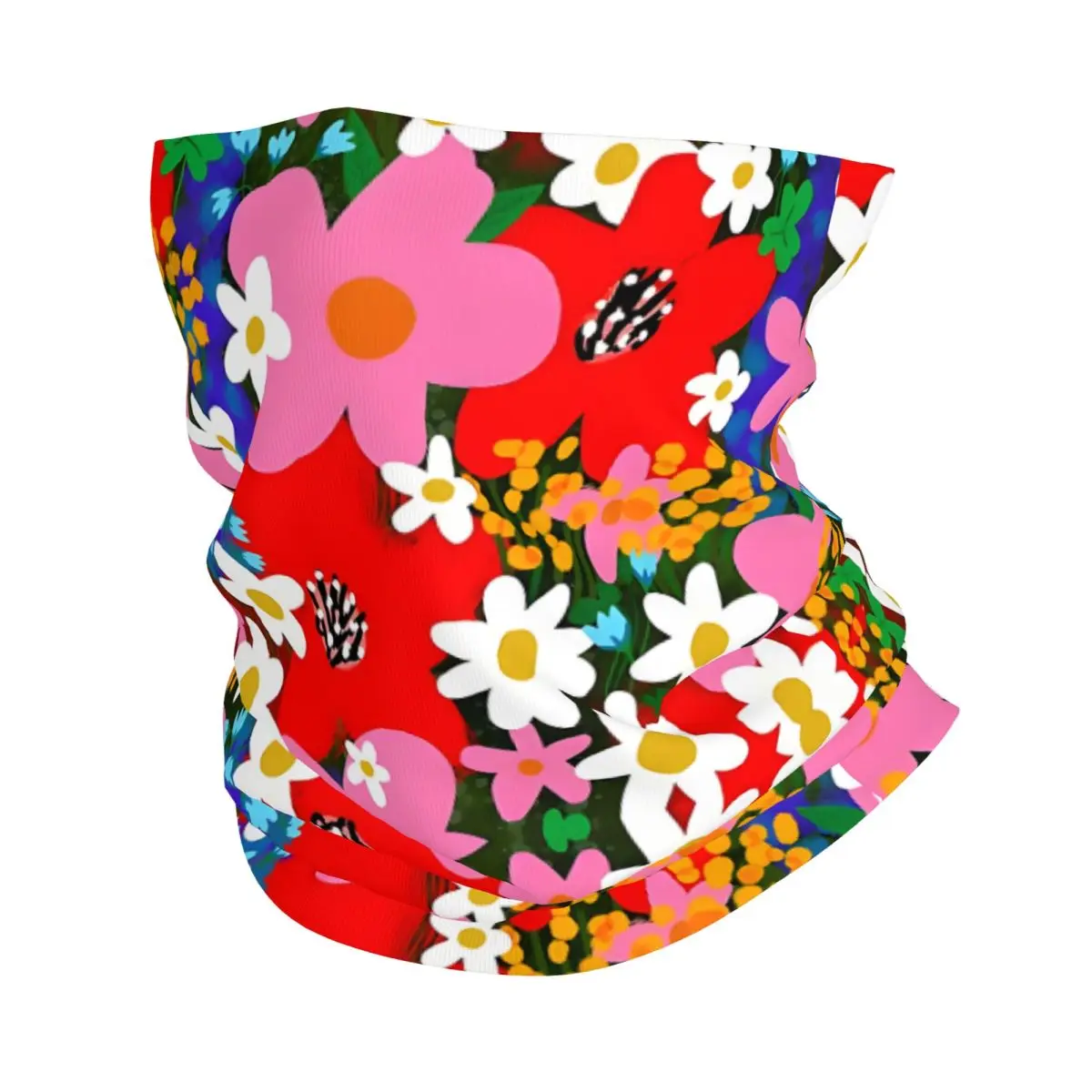 Flower Power Colorful Headband Neck Cycling Tube Scarf Bandana Gaiter All Seasons Unisex