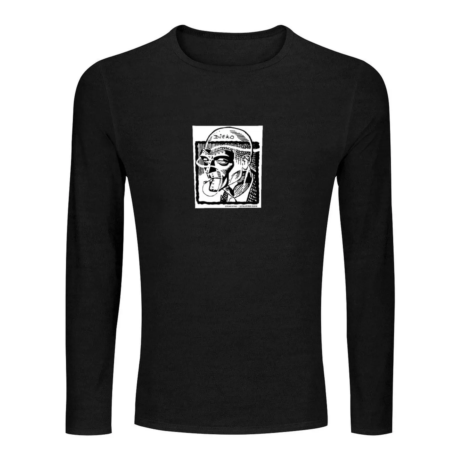 Ditko Self Portrait Long T-Shirt T-shirt for a boy oversized t shirts T-shirt men