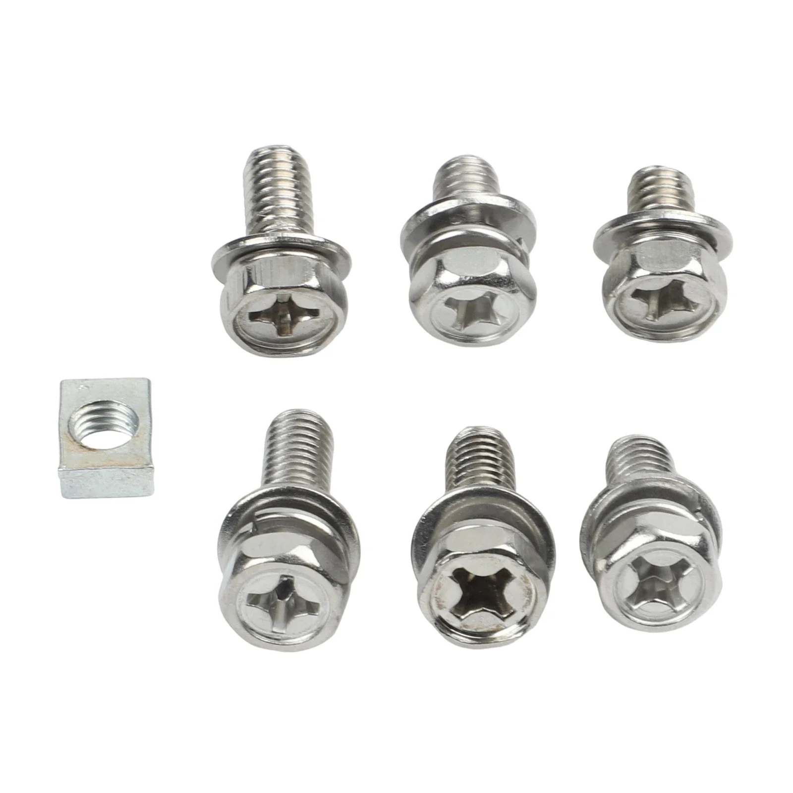 Garage Workshop 304 Stainless Screws Square Nuts For Fastening Stability 304 Stainless Steel Carbon Steel Zinc-plated