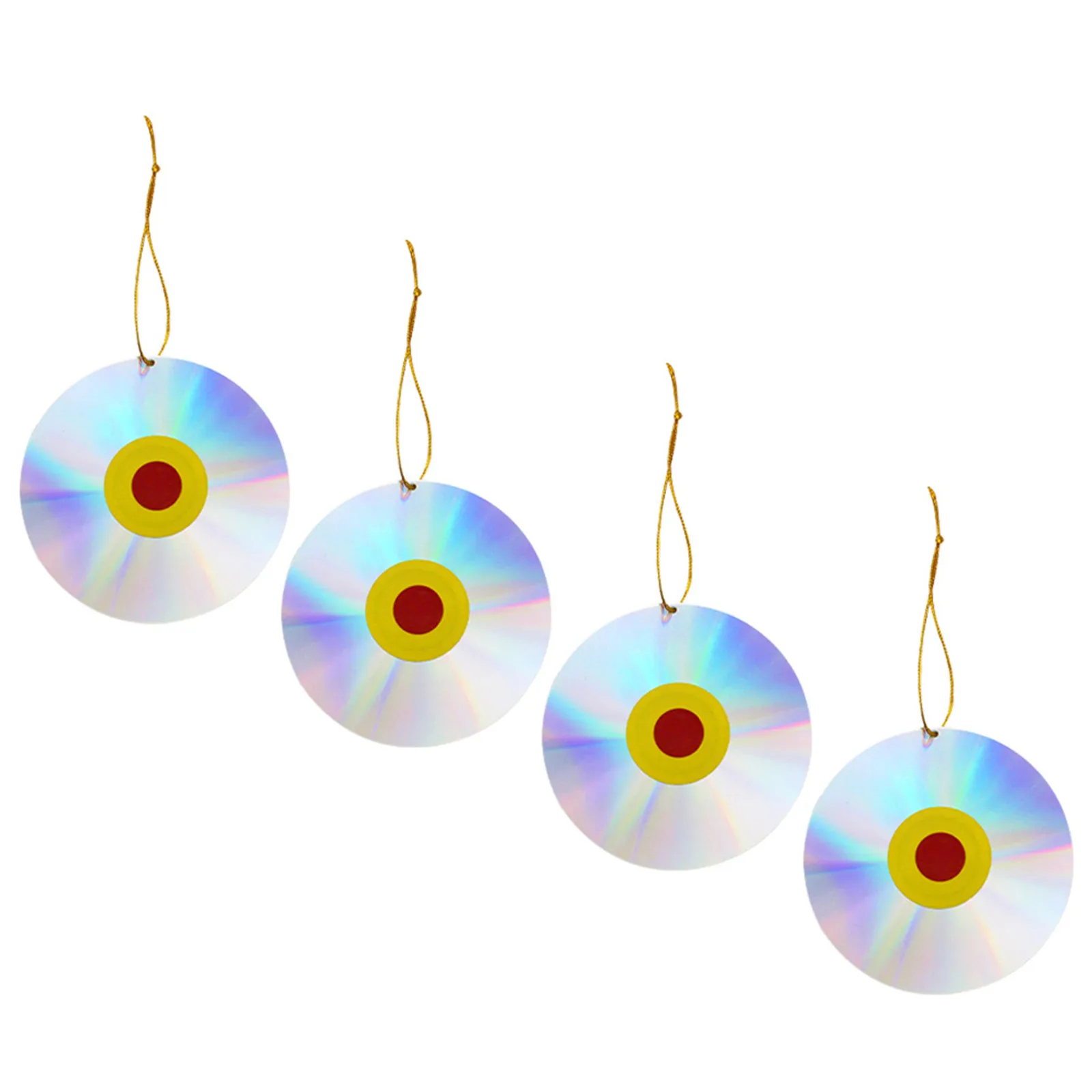 

4 шт. светоотражающих дисков для отпугивания птиц, высокопрочные пластиковые отражатели для окон, лодок, сада, улицы