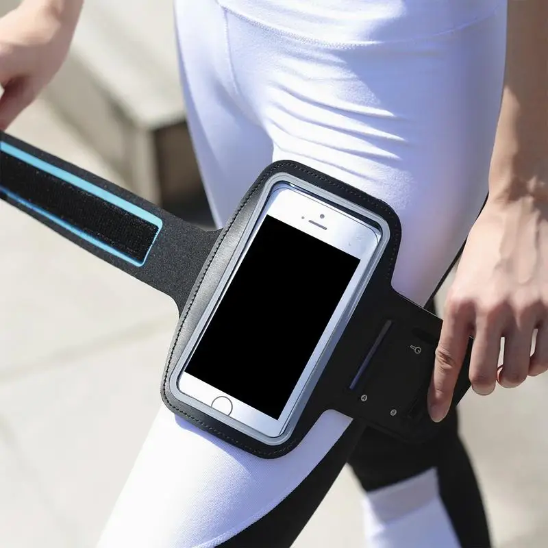 Phone Arm Bands For Running Sweatproof Armband Cell Phone Holder Lightweight Shockproof Storage Bag With Key Slot Sports