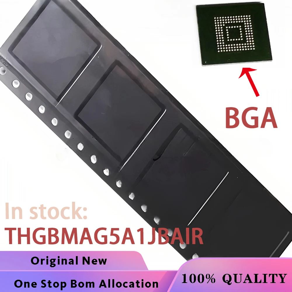 (2-5-10PCS) THGBMAG5A1JBAIR THGBMAG5A1JBA1R BGA Chipset