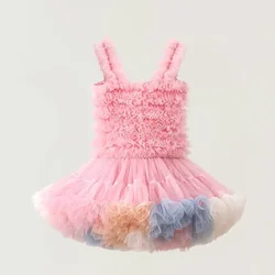 Robe Tutu à Volants pour Fille, Tenue de Bal Décontractée, Vêtements de Princesse pour Enfant