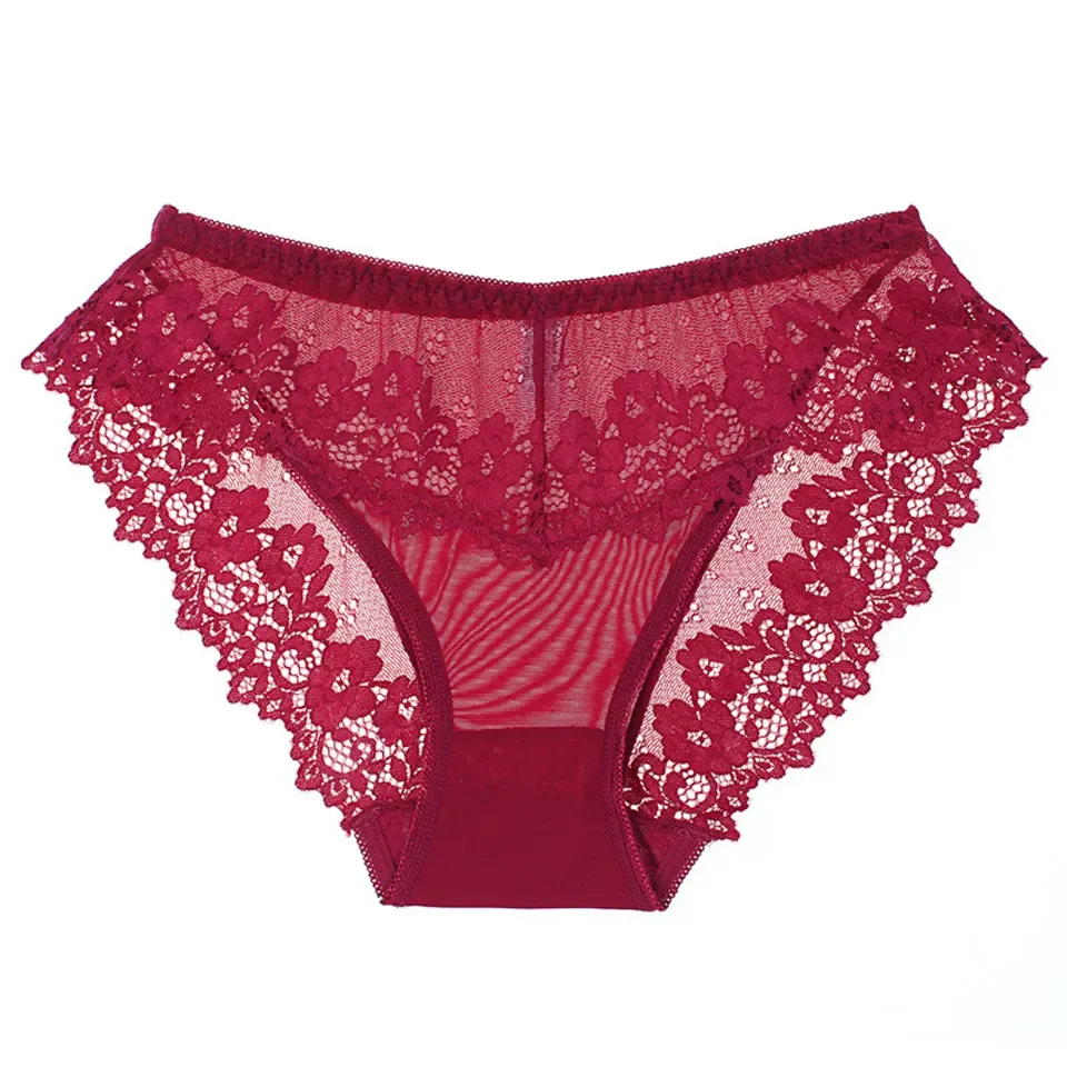 

Hot selling sexy women's briefs, high-grade transparent lace women's underwear