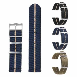 Canvas Nylon Watch Strap 20mm 22mm for Tudor Black Bay for Swatch for Blancpain Fifty Fathoms for OMEGA Seamaster for Rolex Band