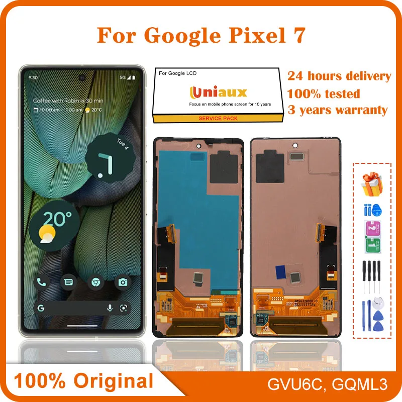 

Original LCD For Google Pixel 7 GVU6C GQML3 Display Screen Touch Panel Digitizer For Google Pixel 7 Screen