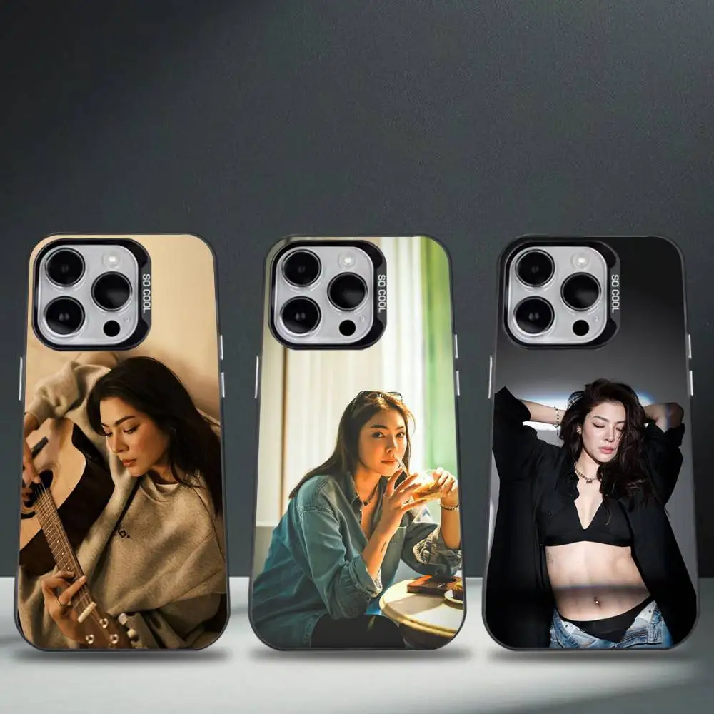 

P-Peraya M-Malisorn Faye (1) Phone Case For iPhone 17,16,15,14,13,12,11,Pro,Max,Plus,E,Air,Mini Black Tpu Cover