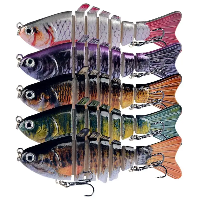 

Swimbait Fishing Lures 5X Segmented Realistic Swimbait Swimming Lure Multi-section Fish Bait Outdoor Fishing Gear For Saltwater