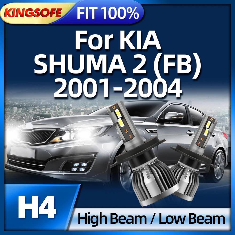 

Roadsun H4 LED Car Headlights 30000LM Bulbs CSP 3570 White Light 6000K For KIA SHUMA 2 (FB) 2001 2002 2003 2004