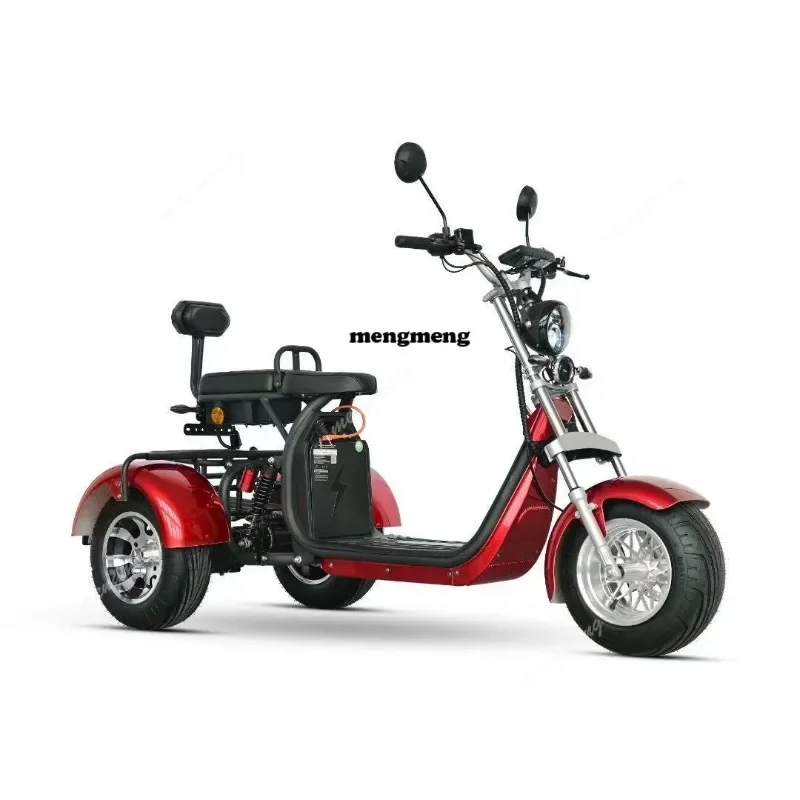 Electric Tricycle Three Wheel Electric Scooter With Passenger Seat  Tricycle Chopper Scooters